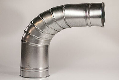 KB DUCT & HOSES KB DUCT CLAMP TOGETHER DUCT ELBOW: PLEATED (NON-WELDED) Dust Collection (Ducting) | Global Sales Group Inc